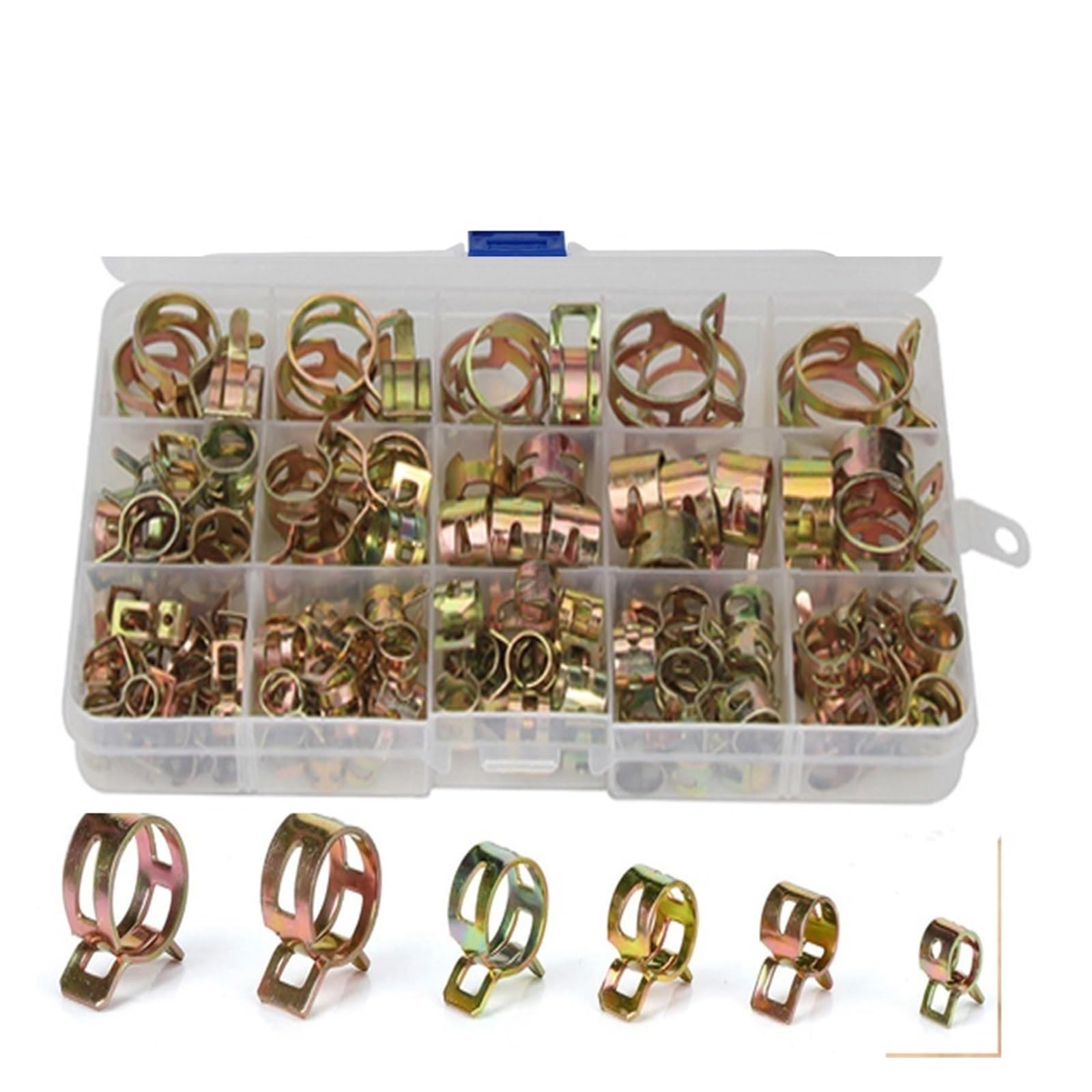BodyKits_Store2024 115-Piece Hose Spring Clamp Kit – 6-22mm Fuel Water Line Fasteners