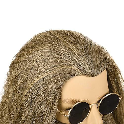 Miniatura 2 de Peluca de cosplay para hombres adultos con barba larga y rizada bigote para Halloween, fiesta de disfraces y cosplay