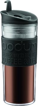 Bodum Travel Mug, 0.45 l, Black, 8x8x20.8 cm
