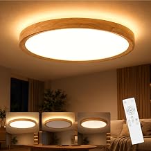 Aele Ceiling Light, Wood Grain, 13.8 sq ft (6 tatami mats), Thin, 30 W
