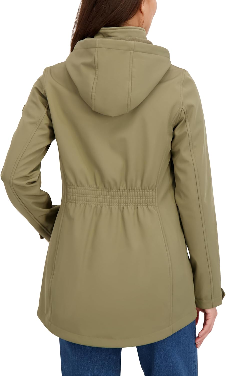 HFX Women's Performance Softshell Jacket – Wind & Water-resistant Fleece Lined Transitional Coat, Hi-low Hem