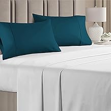 Soft Microfiber Pillow Covers King Size (20X36 Inches) Light Weight Soft & Breathable Pillow Cover Set of 2, King Size Pillow Cover 20x36 - Teal