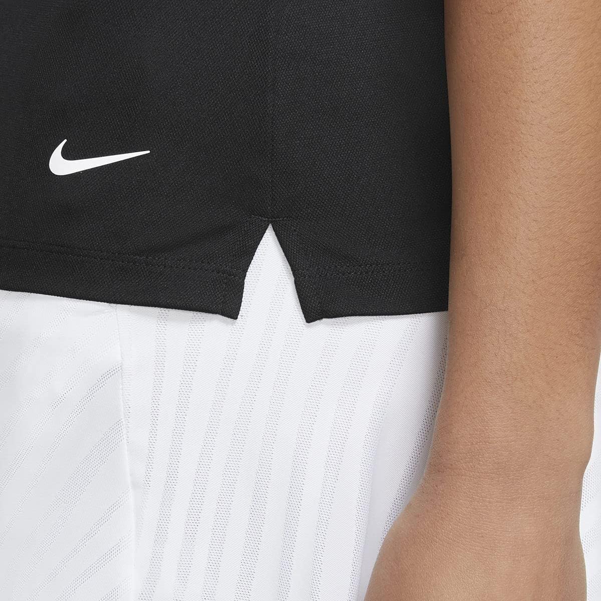 Nike Womens/Ladies Victory Solid Polo Shirt (XS) (Black/White)