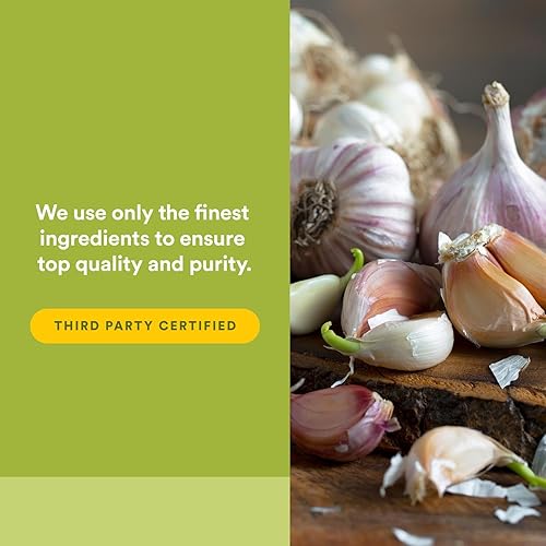 Miniatura 5 de Natural Factors GarlicRich, ajo súper fuerte + Reishi, 120 cápsulas vegetarianas de liberación retardada
