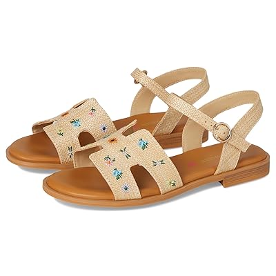 Steve Madden Kids Haydlyn (Little Kid/Big Kid) Girls Shoes Floral Raffia
