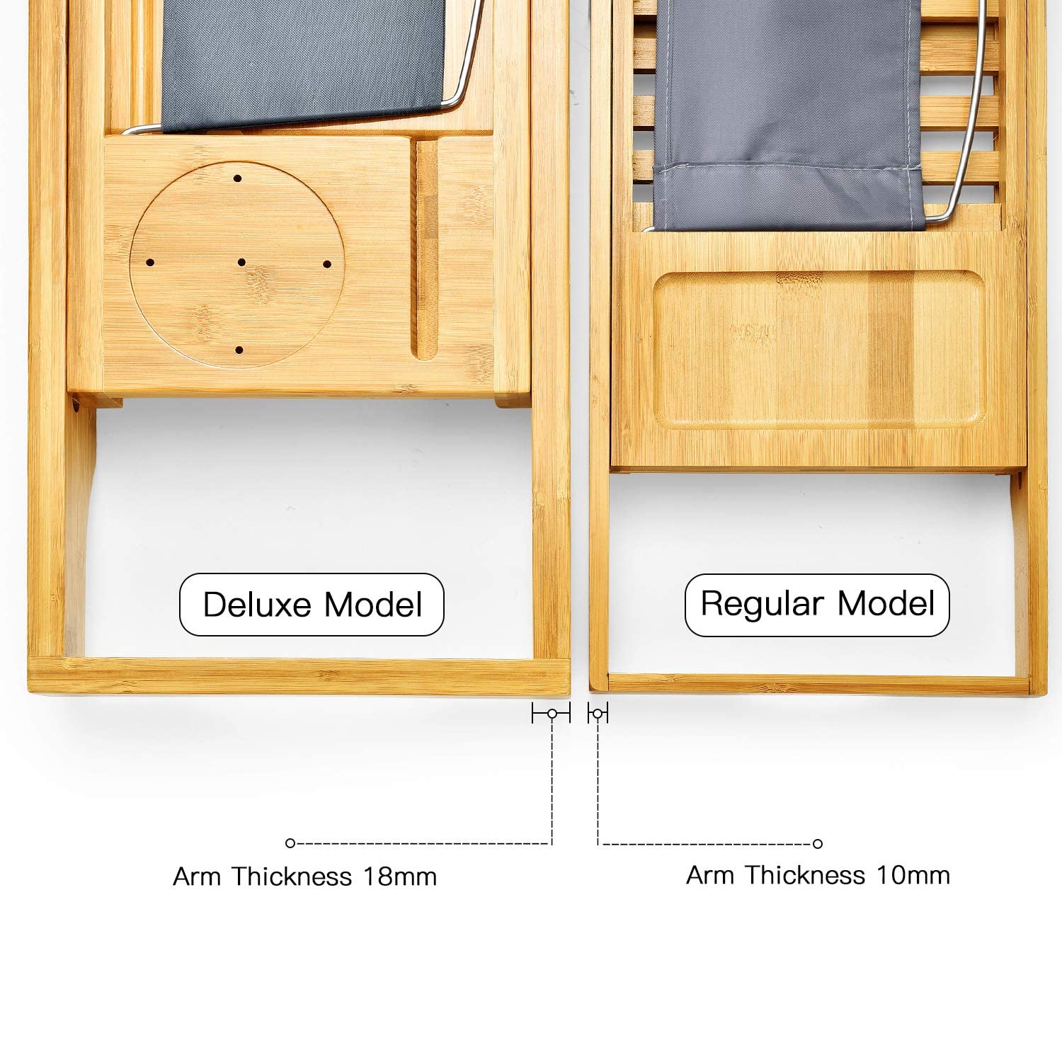 ToiletTree Products Bamboo Bathtub Caddy with Extending Sides and Adjustable Book Holder : Home & Kitchen
