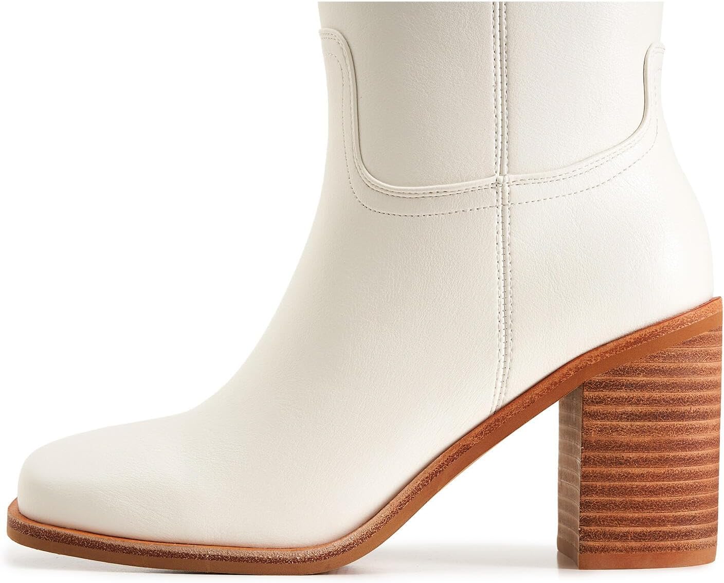 Women’s Knee High Boots – Fits Calf Sizes 13.3″–16.6″ (Sizes 5-12) | Ideal for Fuller Calves, Not for Extra-Wide Calves | Comfort Block Heel, Square Toe, Side Zip - Image 8