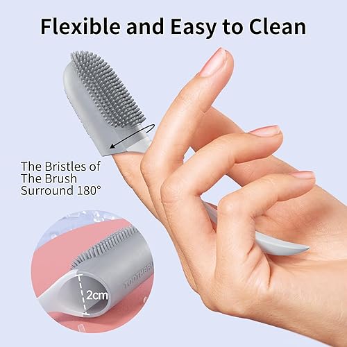 Miniatura 5 de Cepillo de dientes para perros, 3 piezas, cepillo de dientes para el cuidado dental para mascotas, cepillo de dientes para perros, limpieza de