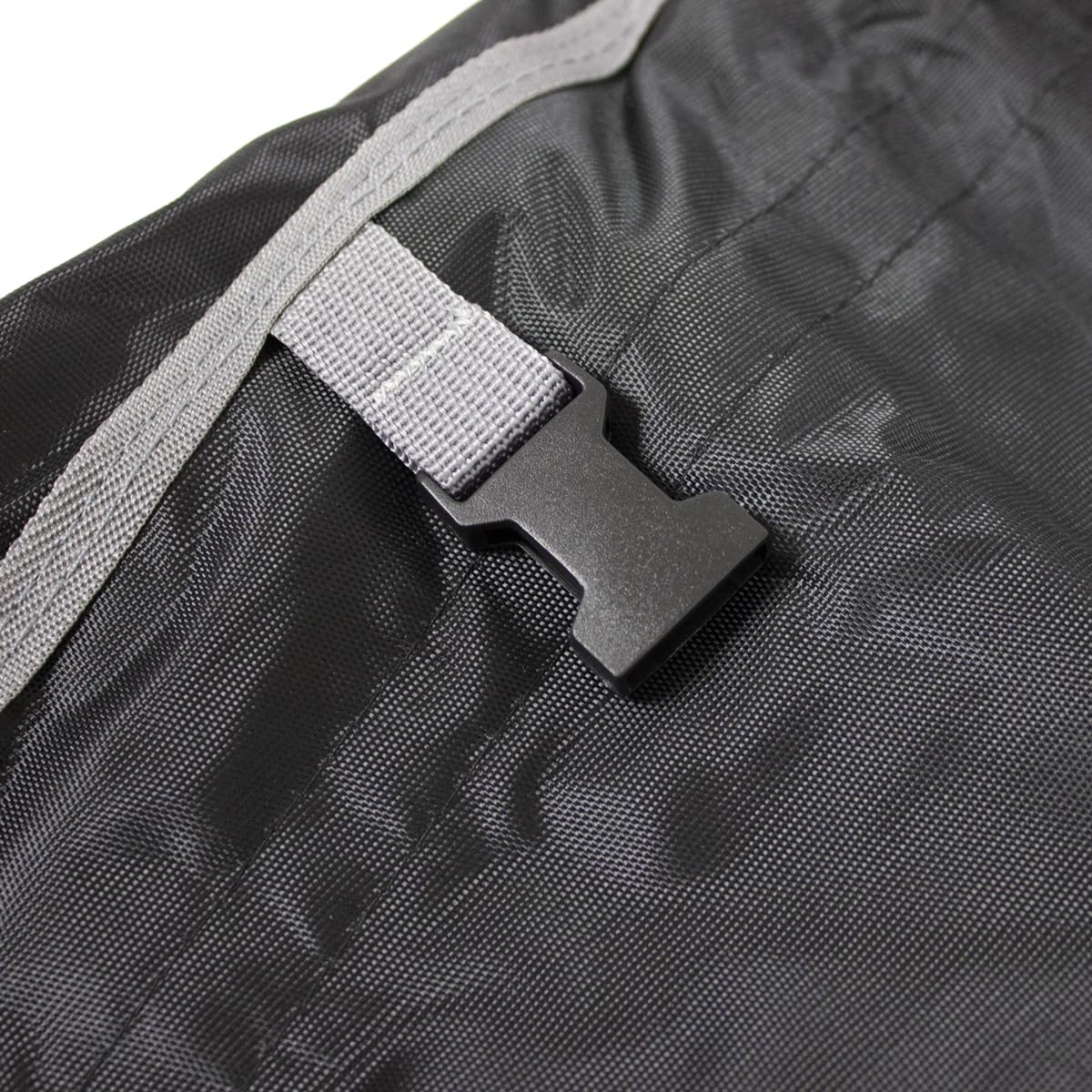 Custodia protettiva per aria condizionata esterna, impermeabile, unità esterna HVAC poliestere, 420D Oxford, protezione UV con rete di ventilazione anti-umidità, sistema di regolazione (nero, 86 x 35