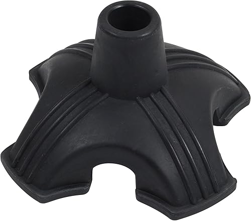 Drive Medical Quad - Punta de bastón de soporte, color negro