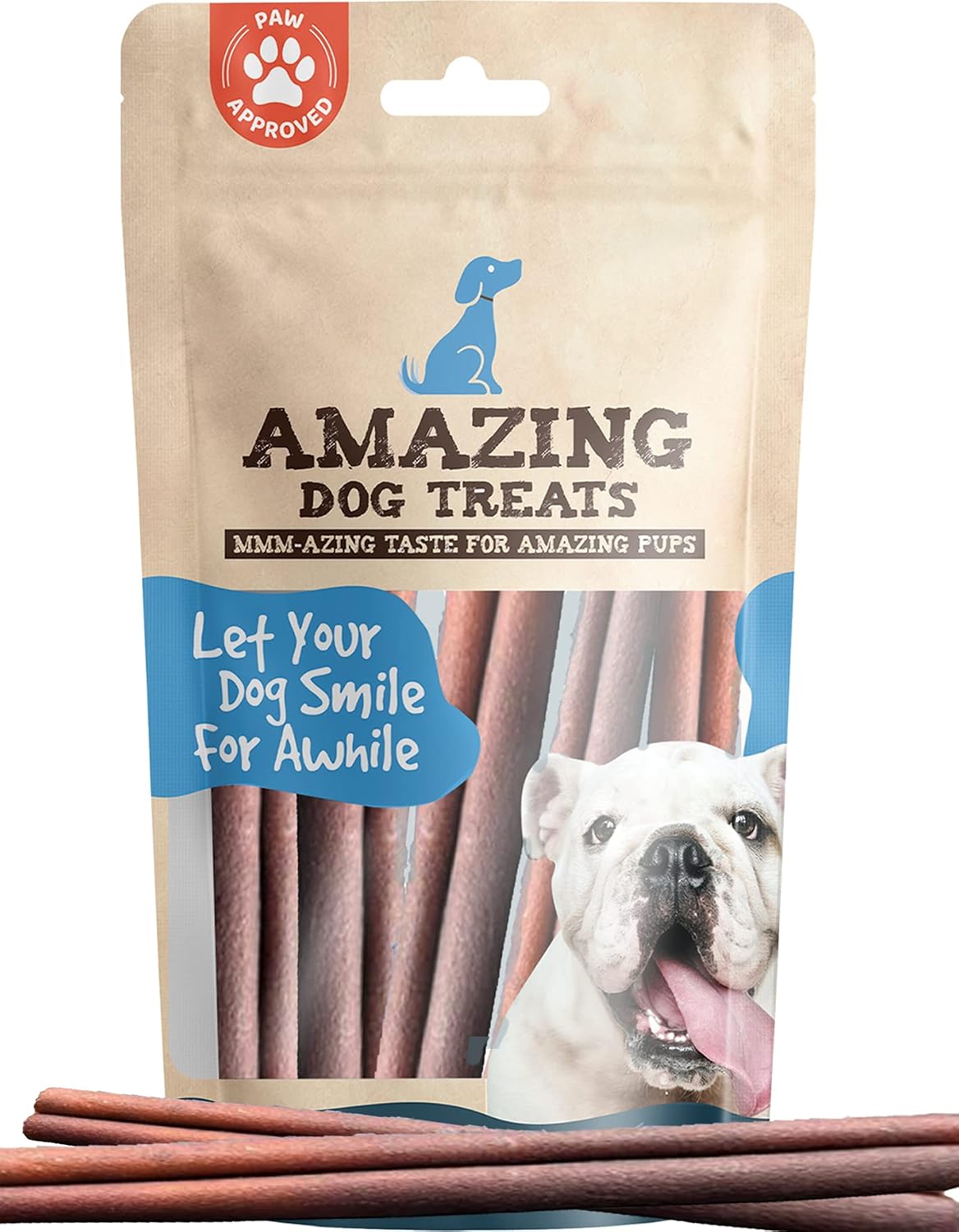 Amazing Dog Treats - 11-12" Jumbo Collagen Sticks (4 Count) - Odor-Free Collagen Bully Sticks for Dogs - Supports Joint, Skin & Coat…