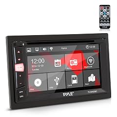 Pyle Double Din DVD Car Stereo Player Bluetooth in-Dash Car Stereo Touch Screen Receiver w USB SD MP3