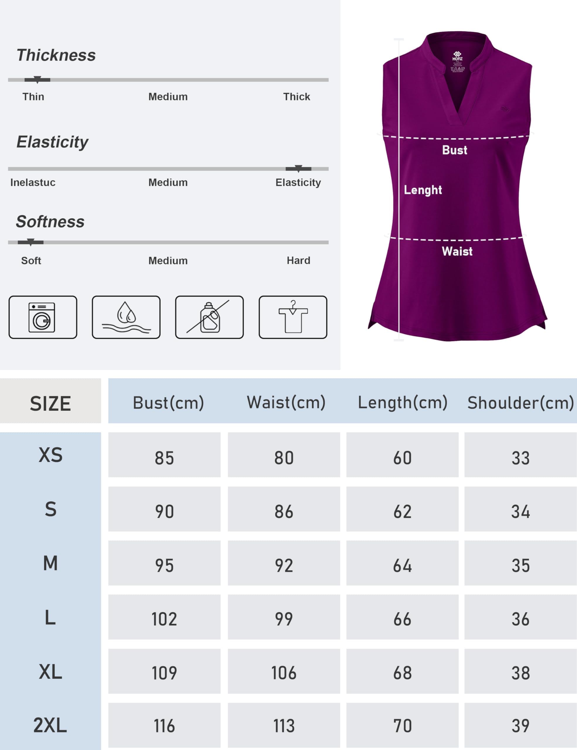 Polo Femme sans Manches Coton Golf Sport Débardeur d'été Respirant Tennis Golf Tops