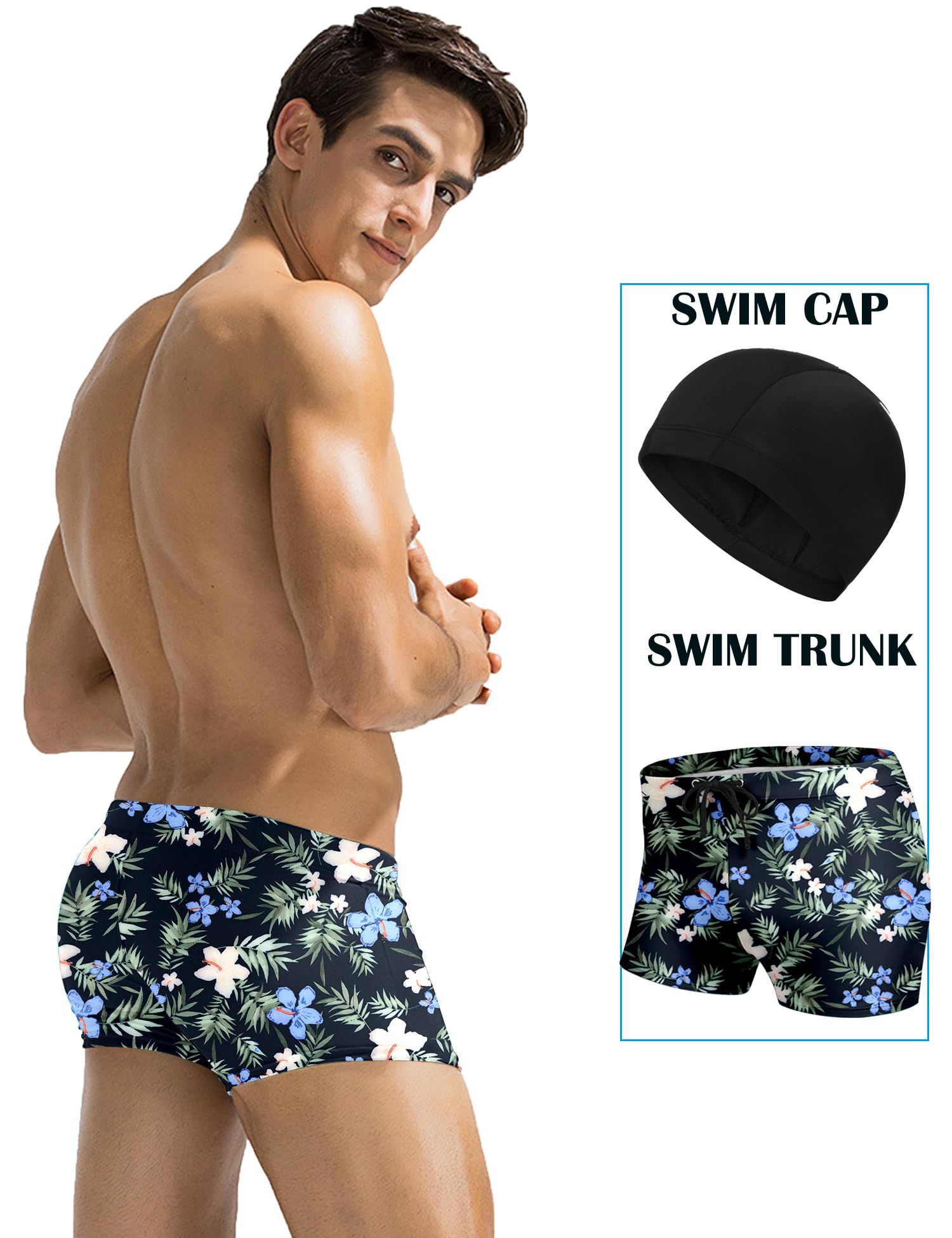 COOFANDY Swim Briefs Style de Coffre Homme