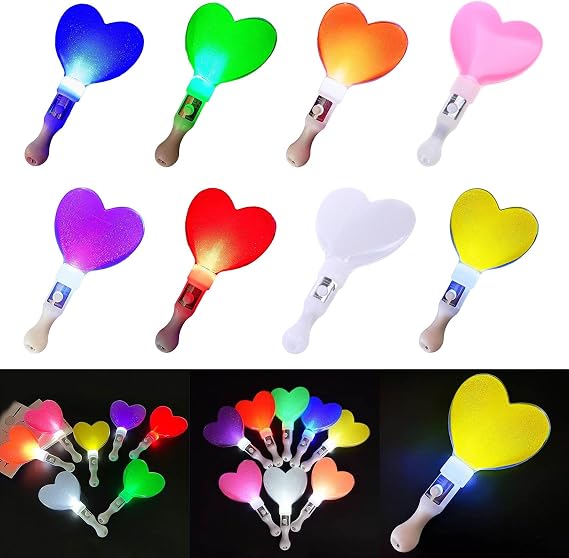 Glow Stick Light Color Changing Heart Lamp Gift Interior New Year Concert Lamp Concert Stick