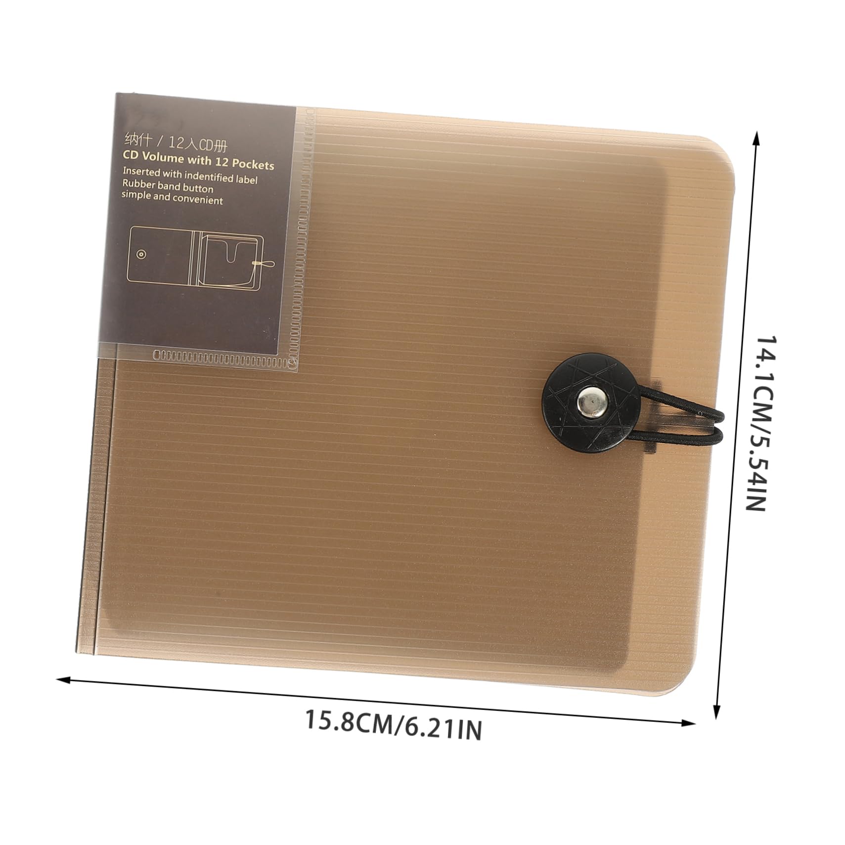 KONTONTY CD Storage Binder for Discs Compact CD Organizer with Buckle Closure CD Wallet for Home Travel Prevents Damage Media Case for Dvds