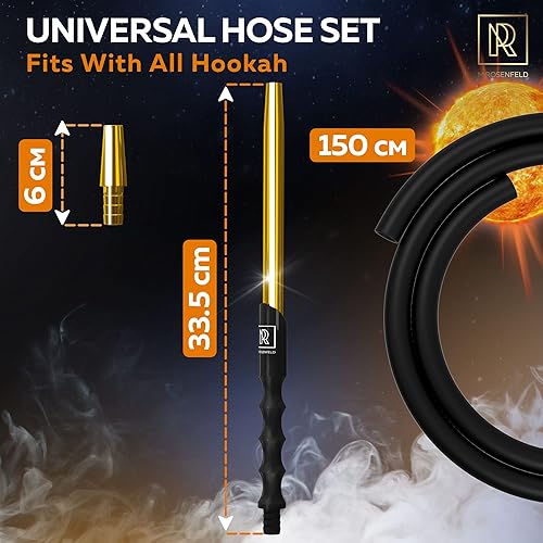 Miniatura 3 de Puntas de manguera de hielo para cachimba de primera calidad, ICE Bazooka con 2 paquetes de enfriamiento reforzados y agarre suave y manguera de