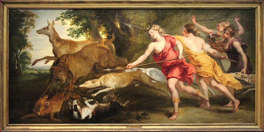 Reproduction Rubens Diane chasseresse extra large au fini satiné
