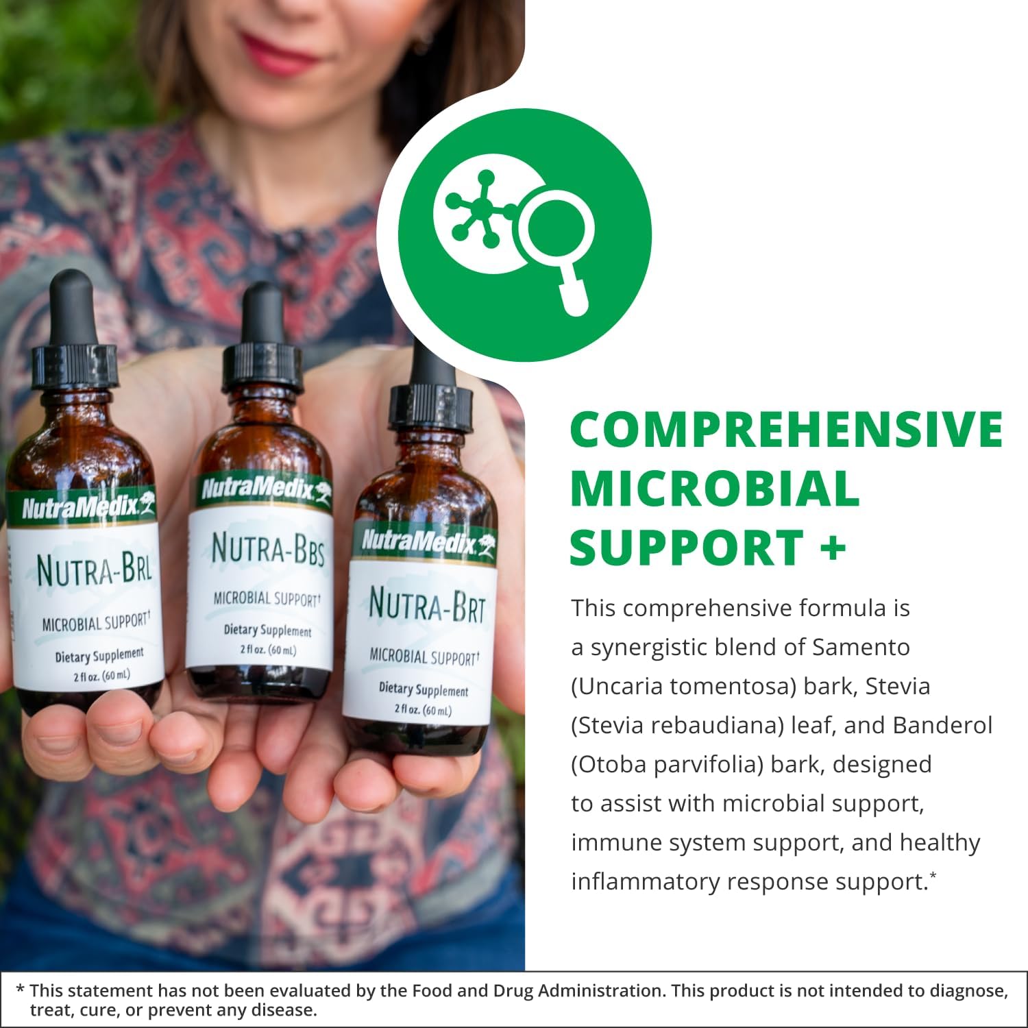 Nutramedix Nutra BRL - Liquid Herbal Supplement for Gut Health & Immune Support - Samento & Banderol for Digestive Health - Immune System Booster Supplement (60mL) - Image 3