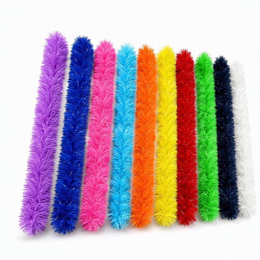 Ywikfag Feather Boas Multipack, 10 Pieces, 1.5m Long, Assorted Colours