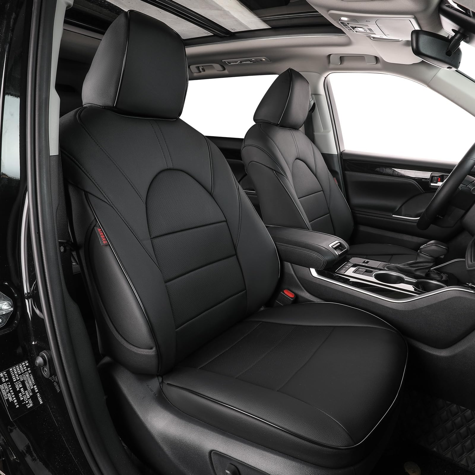 EKR Car Seat Covers for Toyota Highlander 2014-2019 8 Seats,Full Set