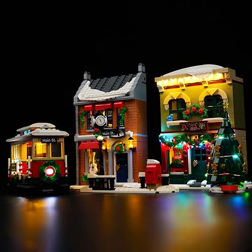 Miniatura 3 de BrickBling Juego de luces LED para Lego Holiday Main Street 10308 - Juego de luces creativas compatibles con Lego 10308, idea de regalo para
