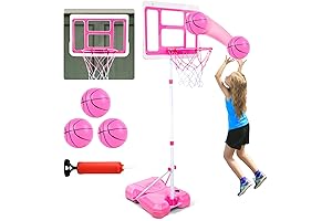 Toddler Basketball Hoop for Kids Age 3-8 - Height Adjustable from 3.5-6.2FT