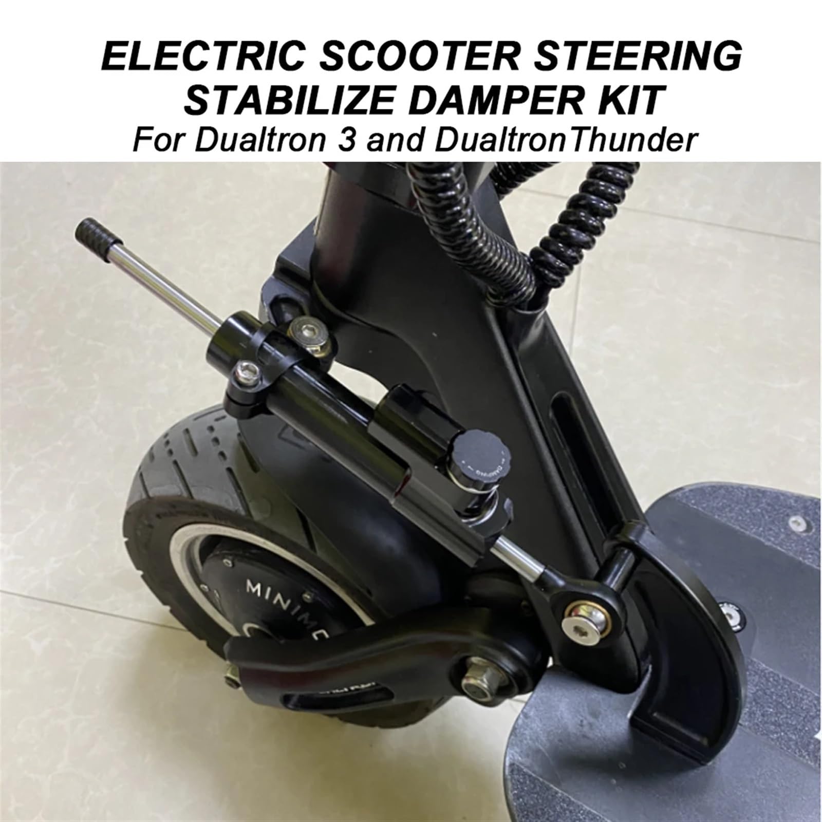 Kit d'amortisseur de stabilisation de Direction, Accessoires pour Scooter électrique Dualtron 3 et Thunder Amortisseur De Direction Moto(B)