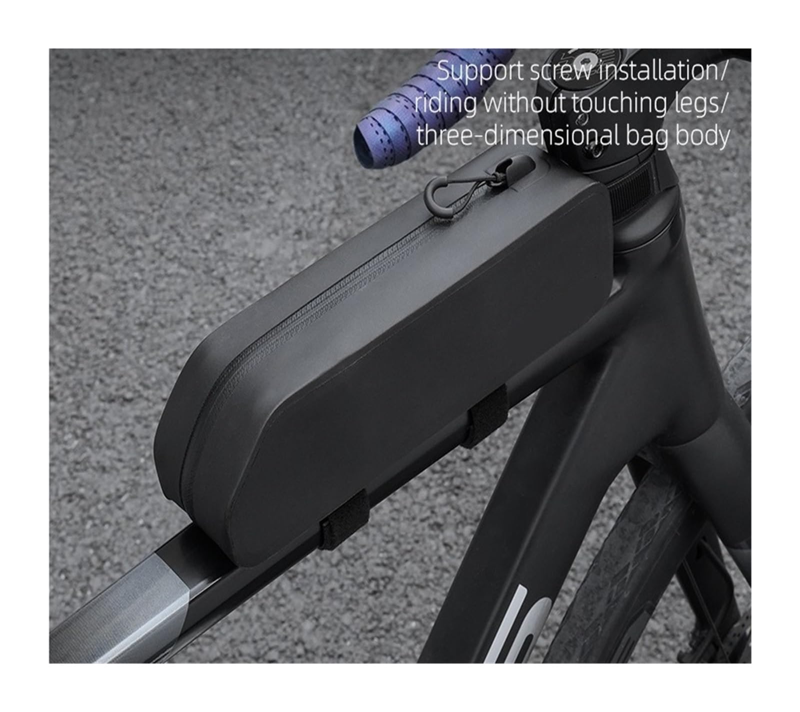 Borsa for manubrio anteriore bici con guscio rigido da 1 pezzo | Conserva gli elementi essenziali for la guida for mountain bike e ciclismo all'aperto