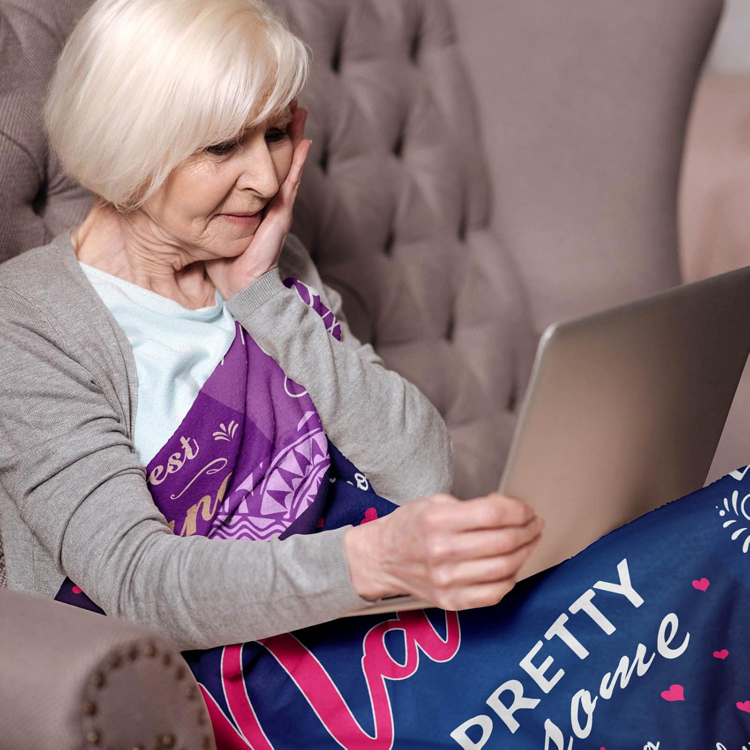 Nana Gifts Blanket 50" X 60" - Birthday Gifts for Nana - Nana Gifts from Grandkids - Grandma Gifts for Mothers Day - Nana Birthday Gifts - Gigi Gifts for Grandma - Best Nana Ever Gifts - Image 3