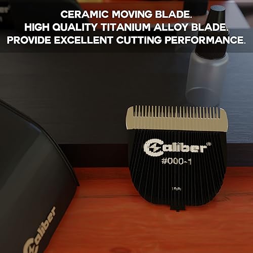 Miniatura 7 de 380 ACP - Cuchilla de repuesto de cerámicatitanio Cortadora inalámbrica desmontable y ajustable Cortadora de pelo profesional para hombres con