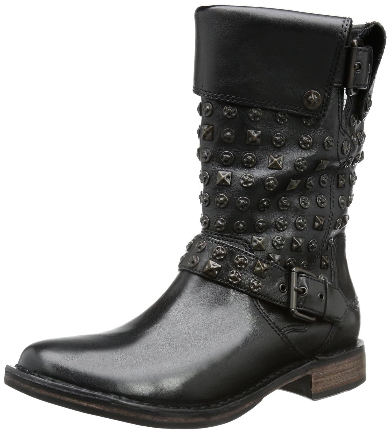 UGG Conor Studs Boot Black Leather Ladies