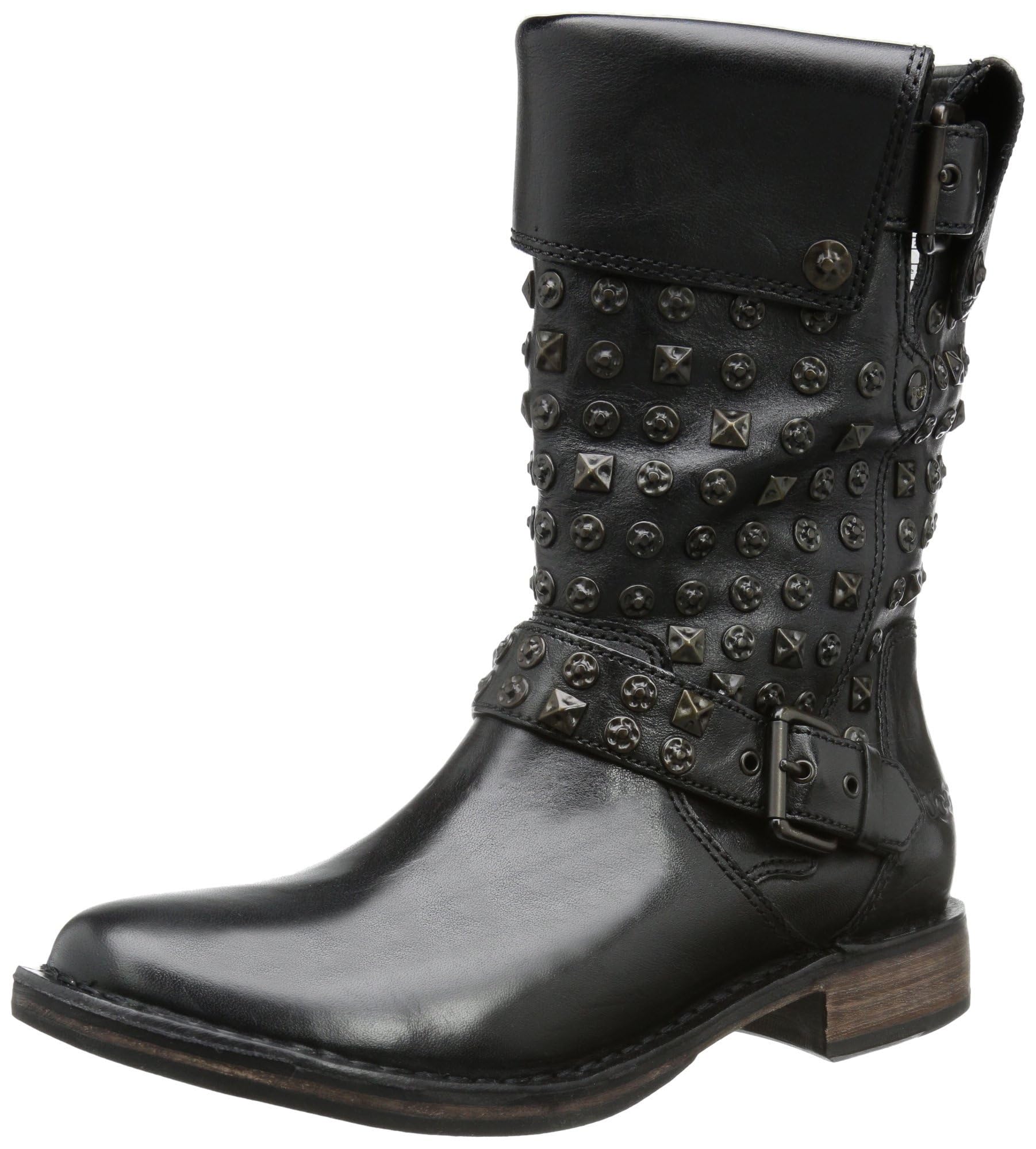 UGG Conor Studs Boot Black Leather Ladies
