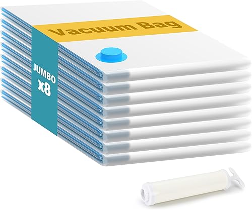 Miniatura 12 de Space Bags Bolsas de Almacenamiento al Vacío (Paquete Variado de 20) Ahorra 80% de Espacio - Bolsas de Vacío para Edredones y Mantas, Ropa de Cama,