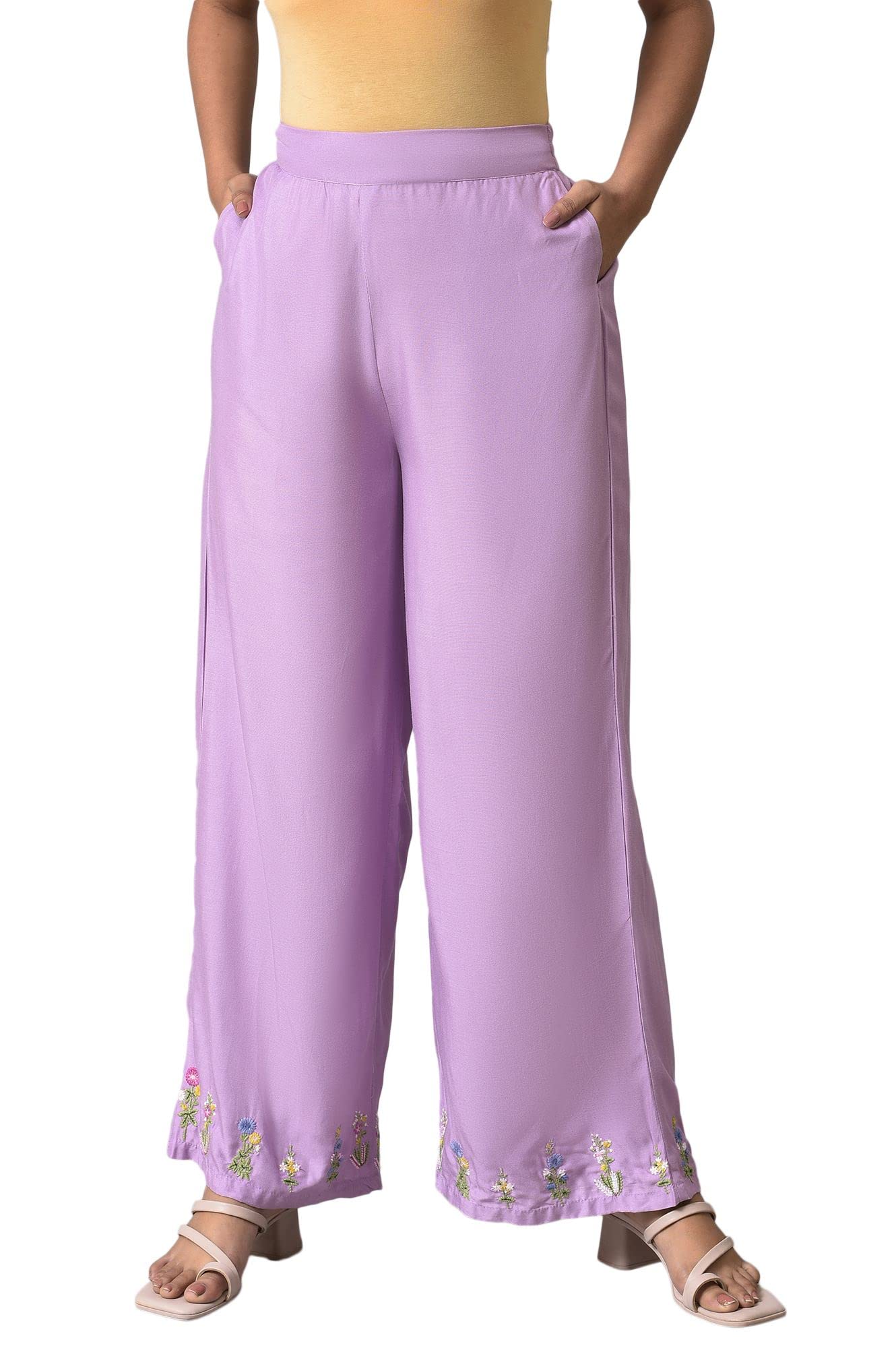Strechable Loose Parallel Pants for Women | Trousers for Women-image-35