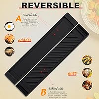 Vista 3 de Atgestore DG61-00859A - Plancha reversible de repuesto para piezas de estufa Samsung, placa de plancha central de hierro fundido DG61-00859A