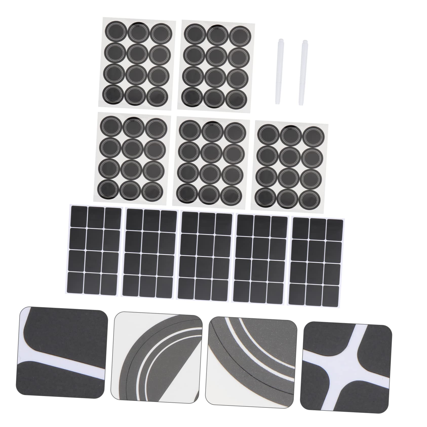 Operitacx 3sets Etichette Adesive Per Bottiglie e Barattoli Stickers Lavagna Impermeabili e Riutilizzabili Facili Da Applicare e Rimuovere Per Cucina e Fai Da Te