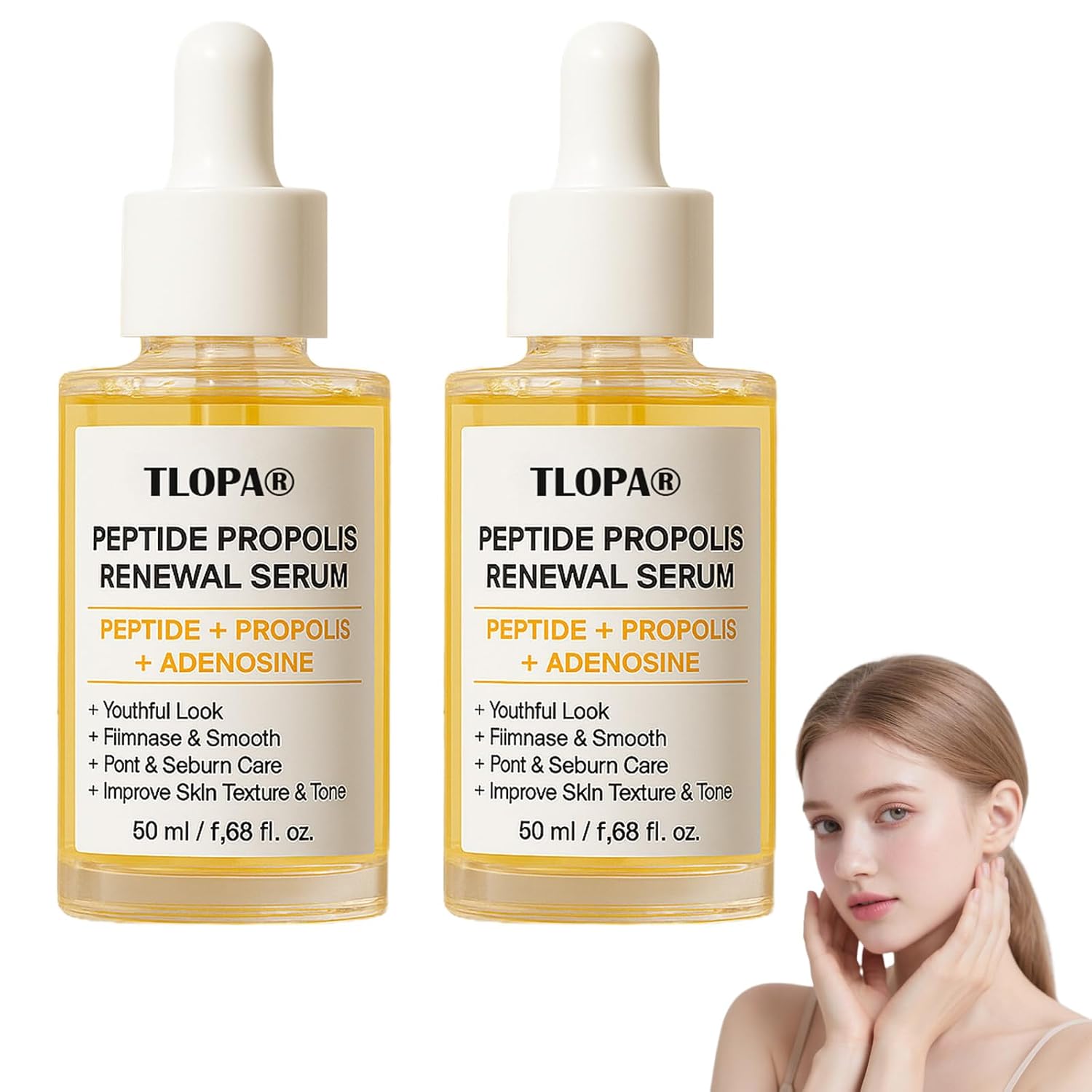 TLOPA Youth Renewal Bee Peptide Anti-Aging Serum, 2026 New Peptide Propolis Renewal Serum, Advanced Firming & Wrinkle-Reducing serum, Firming Anti Aging Moisturizing Formula for All Skin Types (2)