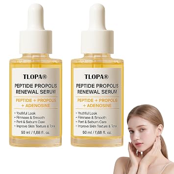 TLOPA Youth Renewal Bee Peptide Anti-Aging Serum, 2026 New Peptide Propolis Renewal Serum, Advanced Firming & Wrinkle-Reducing serum, Firming Anti Aging Moisturizing Formula for All Skin Types 2