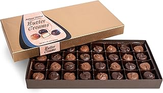 Anthony Thomas Butter Creams, Luscious Vanilla Butter Cream Made with Real Cream and Butter, Drenched in Chocolate (32 pieces, Milk & Dark Chocolate)