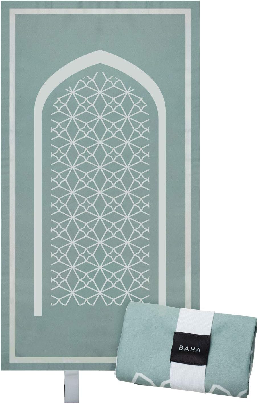 Portable Prayer Mat | Travel Prayer Mat, Foldable Prayer Rug for Muslims, Perfect Muslim Gift (Moss Green)