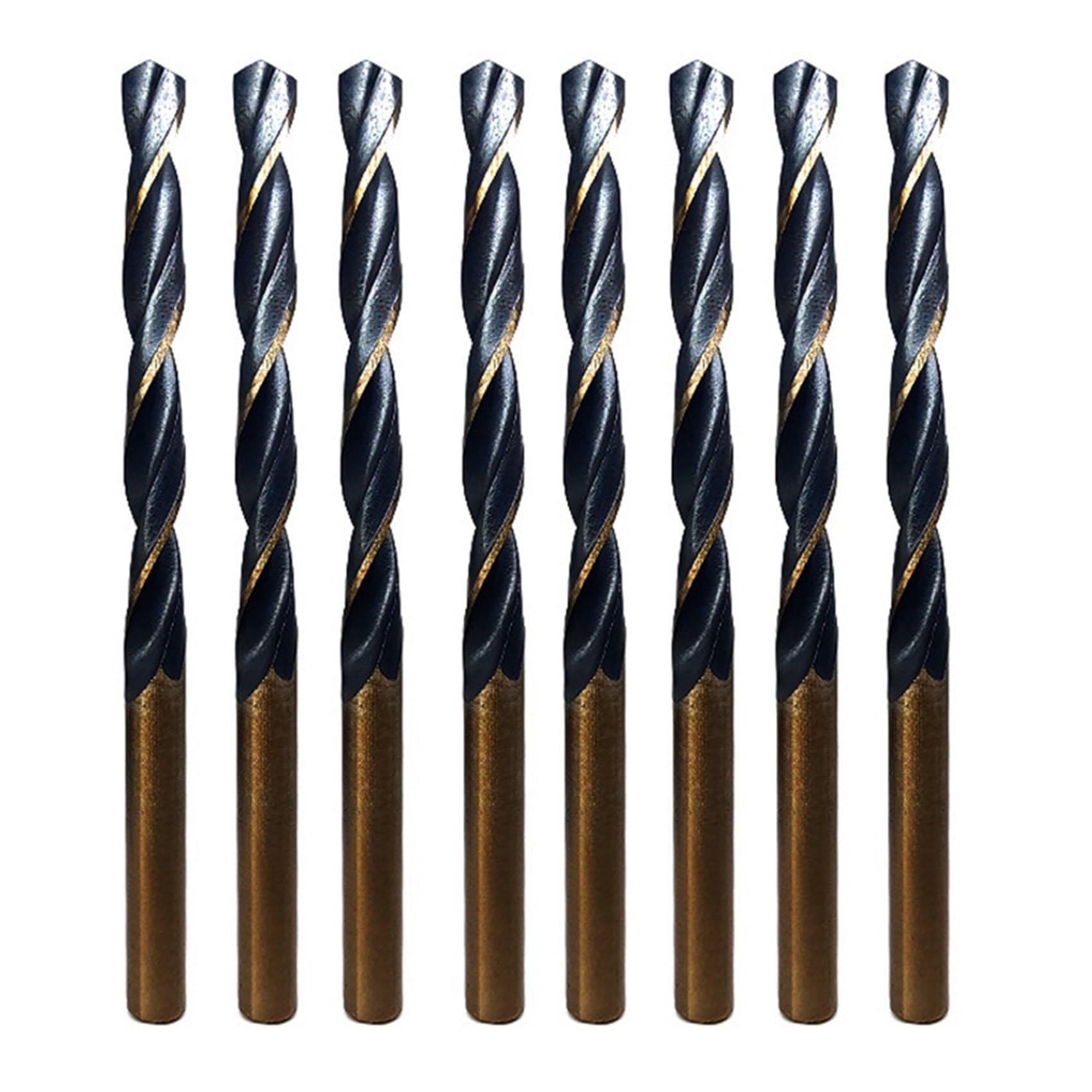 198 . Wiertło spiralne HSS 1,5 mm-10 mm, akcesoria do elektronarzędzi używane do obróbki metalu w drewnie - z pudełkiem
