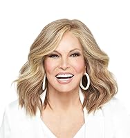 Vista 10 de Raquel Welch Peluca Big Spender Pageboy de longitud al hombro con sofisticadas ondas caídas por Hairuwear, gorra de tamaño medio, color rosa