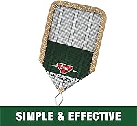 Vista 2 de Enoz Matamoscas con cabeza de malla de alambre con mango de metal (paquete de 3)