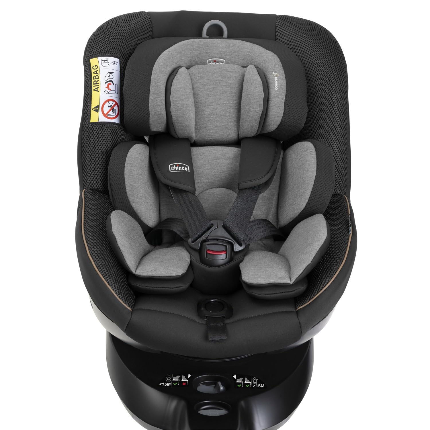 Chicco Seat105 I-Size, Silla de Coche Homologada ECE R129/03, Giratoria 360 grados, Reclinable 6 Posiciones, Instalación Fácil y Rápida, Reductor Incluido, 40-105cm, Grupo 0/1, 0 a 4 Años