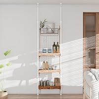 LunarLight Room Divider Screen, Width 23.6 x Depth 1.0 x Height 65.0 - 11.4 | Wire mesh type, earthquake and fall prevention