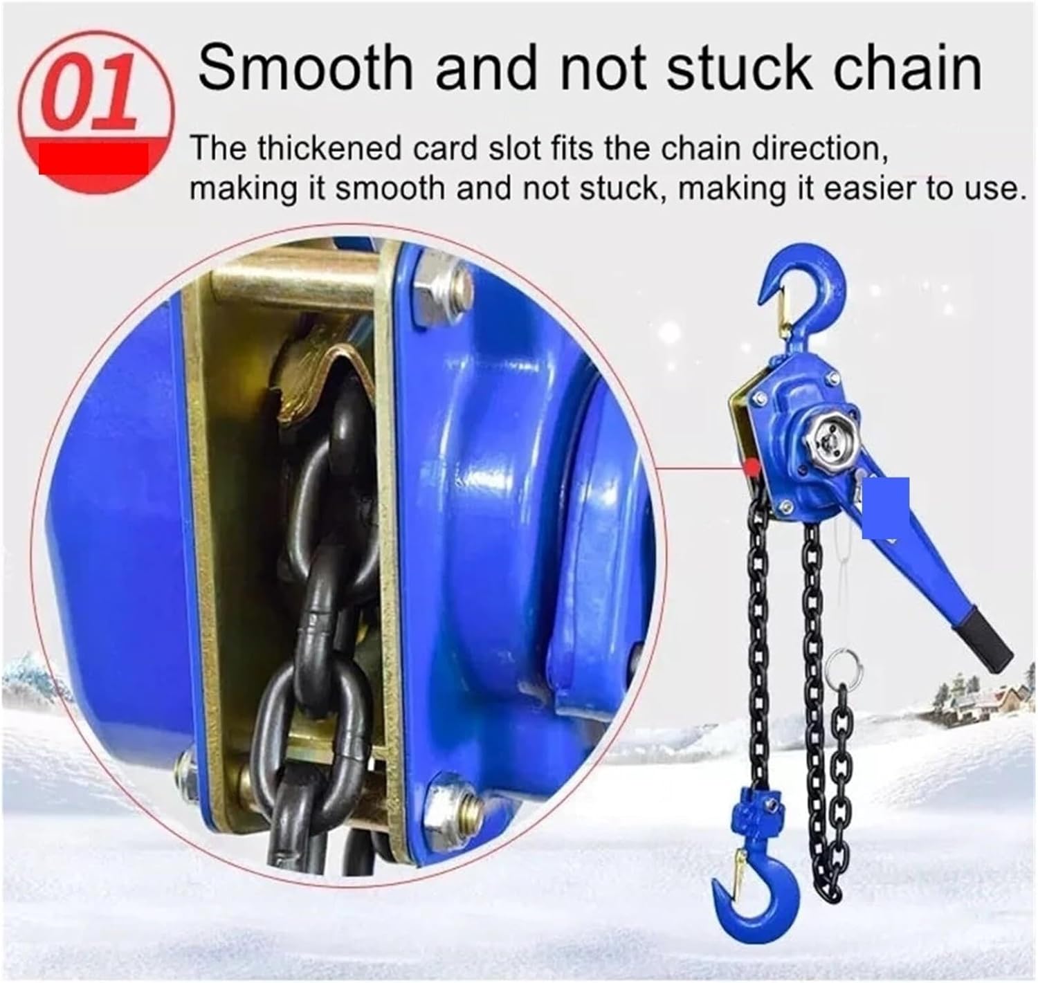 Hand Crank Winch, Hand Winch Lever Hoist 0.75t Lifting Chain Tensioner,Boat Trailer Winches
