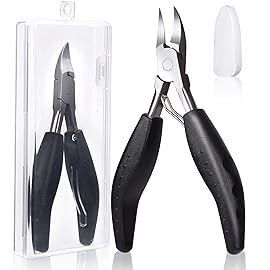 Feiccier Heavy Duty Ingrown Toenail Clippers, Professional Toenails Trimmer, Podiatrist Toe Nail Clippers for Thick Nail & Ingrown Toenails, Sharp Curved Blade, Pedicure Tools.