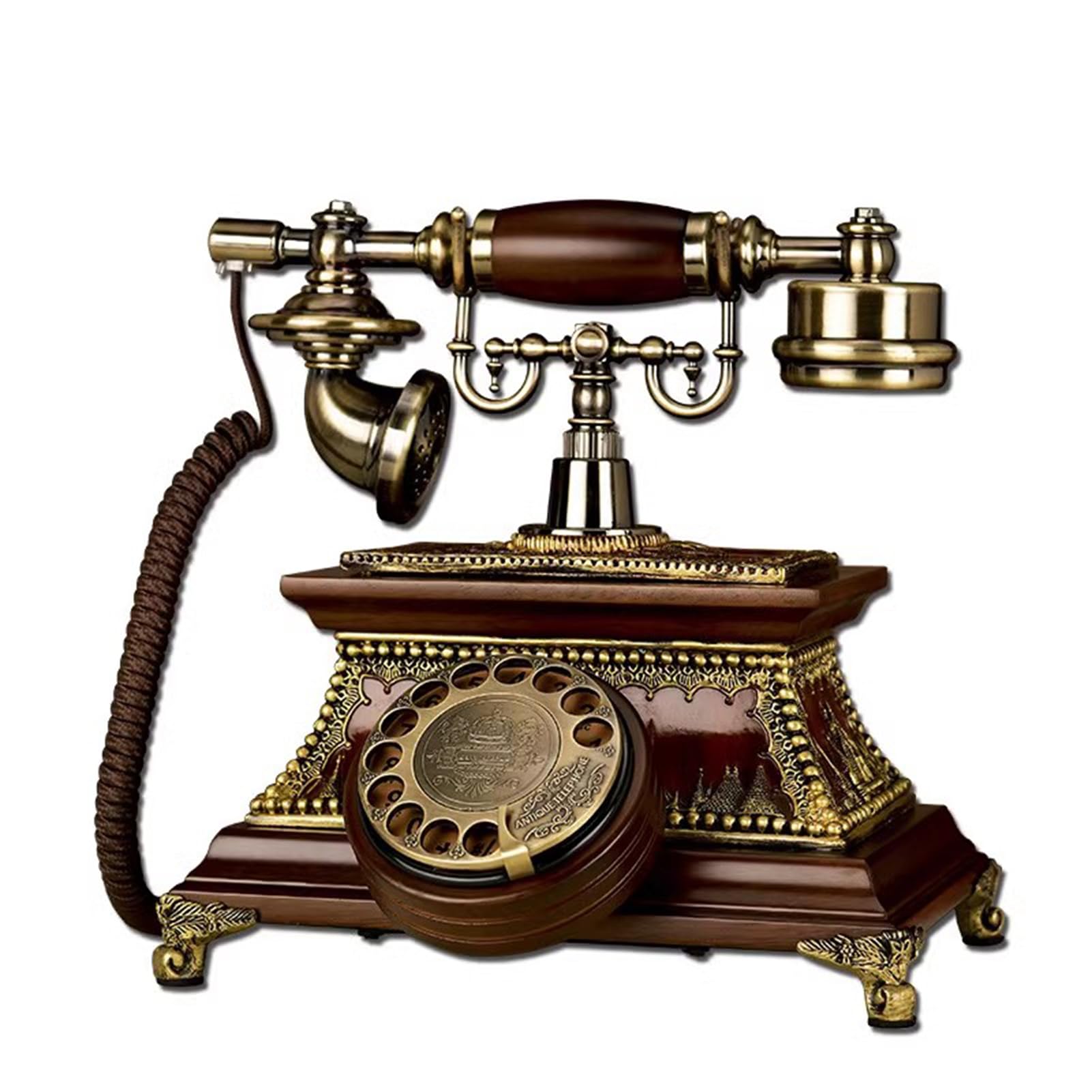 Téléphone Analogique De Bureau Vintage Classique Filaire pour Maison et Bureau