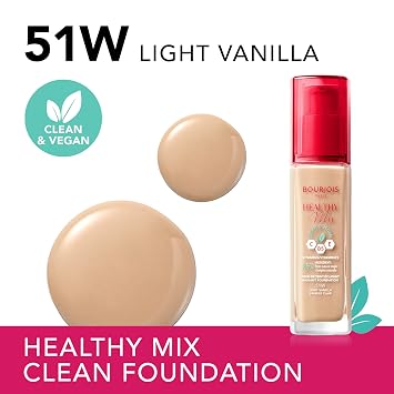 Bourjois Healthy Mix Clean & Vegan Foundation - 51W Light Vanilla